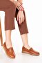 Genuine Leather Non-Slip Sole Comfortable Casual Shoes Mlk.849 Tan - 5
