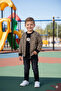 Boys' Cardigan T-Shirt and Jeans Pants 3-Piece Suit