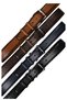 Genuine Leather Navy Blue 4 cm Special Saddle Stitched Men's Belt (Jeans/Lenther/Cloth) - 3