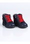 374 B. Genuine Leather Starry Boots-23 - Navy Blue - 3