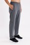 Side Zipper Pocket Knee Seam Detail Straight Leg Flexible Waist Sporty Look Sweatpants - 5