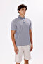 Mercerized Surface Lightly Shiny Buttoned Short-Sleeved Comfortable Fit Polo Neck T-Shirt - 4