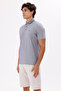 Mercerized Surface Lightly Shiny Buttoned Short-Sleeved Comfortable Fit Polo Neck T-Shirt - 2