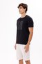 Crew Neck Embossed Lettering Printed Soft Texture Comfortable Fit Short Sleeve T-Shirt - 3