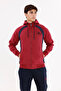 Two Piece Sports Tracksuit Set with Side Panel Detail Zippered Hooded Top and Bottom with Pockets - 7
