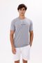 Crew Neck Chest Lettering Printed Comfortable Fit Short Sleeve Soft Textured T-Shirt - 7
