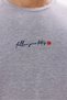 Crew Neck Chest Lettering Printed Comfortable Fit Short Sleeve Soft Textured T-Shirt - 8