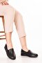 Genuine Leather Non-Slip Sole Comfortable Casual Shoes Mlk.849 Black - 4