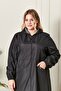Women's Plus Size Full Length Trench Coat - 3