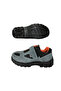 POWER Men's Grey-Orange Steel Toe Suede Work Safety Shoes - 4