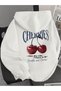 Cherry Motif Women's Hooded Hoodie