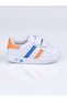 T.07 First Step Sports Shoes-White-Orange - 25