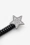 Black Glitter Star Figured Girl's Pasta Buckle - 2