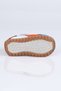 5004 Genuine Leather Sports Shoes B.-White-Orange - 22 - 2