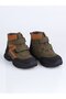 3540 Genuine Leather Boots F.-Khaki - 35 - 3