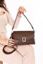 Women's Daily Small Shoulder Bag Vp.732 Brown - 4