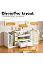 Desktopshelf for Multipurpose Use Floor Standing Storage Cabinet Bookcase 56cm White Color - 3