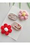 Newborn Baby Hair Clips Set of 4, Hairless Baby Hair Clips, 100% Cotton Baby Gift (0-3 Years) - 3