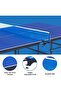 Stt-12 Indoor Table Tennis | 12mm Mdftop with Uv Protection | Rustproof Steel Frame Foldable - 5