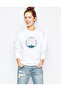 Shawn Mendes Mountain Printed White Women's Knitted Sweatshirt Long Sleeve