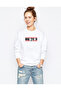 Mike Tyson Academy Printed White Women's Knitted Sweatshirt Long Sleeve
