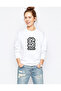 Riverdale Serpents Logo Printed White Women's Knitted Sweatshirt Long Sleeve