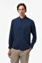 Men's Navy Blue Classic Fit Shirt
