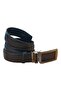 Italian Buckle Automatic Lock Hole-Free Black 3.5 cm Men's Belt - 5