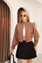 Grody.T Zippered Crop Thessaloniki Fabric Short Sweatshirt - 3