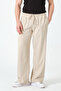 Oversized Wide Leg 4 Seasons Men's Beige Trousers S-12Xl - 7