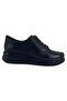 505 Genuine Leather Women's Casual Shoes-Black - 3