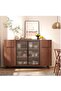 NKX Dining Side Integrated Storage Cabinet Against the Wall Solid wood core tea Living room cabinet
