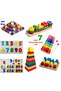 7 Pieces Montessori Wooden Grasping Toy Kindergarten Rehabilitation Training Materials Set