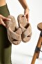 3-Pack Yumoş Women's Winter Cross House Slippers Dowry Slippers Gift Slippers Home Slippers Stc1158 - 2