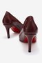 Women's Stiletto Shoes Bordo Crinkle - 4