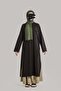 Cotton Tunic Above Skirt - Black - 4