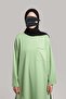 Cotton Tunic Above Skirt - Clover Green - 3