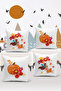 4-Piece Throw Pillow Cover Set Kids Baby Room Digital Printed