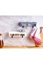 2-Piece Adhesive Kitchen and Bathroom Shelf, Shampoo, Soap, Shower Gel Organizer White Color V-160 - 5