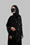 طقم عباية مطرزة - أسود - 7