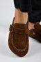 ®   Premium Series Arya Taba Genuine Leather Buckled Closed Front Soft Footbed Slipper - 5