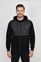 Men's Quilted Patterned 3 Thread K Hooded Sweatshirt Bgl-St04865