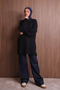 Women's Crew Neck Diamond Pattern Soft Knitwear Tunic 3127 - 7