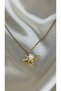 Polar Star Bead Detailed Gold Necklace