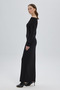 Rochie lungă neagră Valeria - 5
