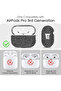 حافظة Apple AirPods Pro 3 باللون الفضي اللامع مع حجر كريستالي - 3