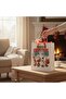 3-Piece White Twist Handle Paper Gift Bag – Merry Christmas New Year Themed with Label (8X18X24 cm) - 2