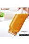 Airtight Glass Canister Set of 3, 78oz Square - 6