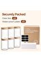 950 ml Storage Jars with Lid, Set of 6, Airtight Glass Jars with Bamboo Lids - 8