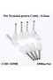 Cable Terminal Pin E0508 White, 100Pcs/Set - 3